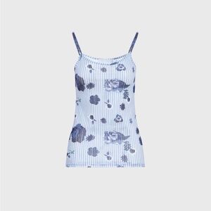 Anne Fontaine Prune Blue Camisole Top Size 40